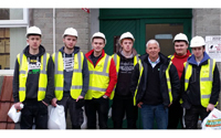Local construction students visit Huws Gray