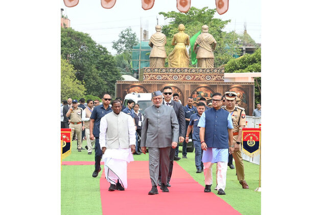 Assam CM attends Golden Jubilee celebrations of Geetanagar College with Vice-President, Governor