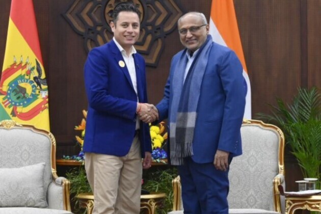 Bolivia's Edmand Lara Montano calls on CP Radhakrishnan on sidelines of AI Impact Summit 2026