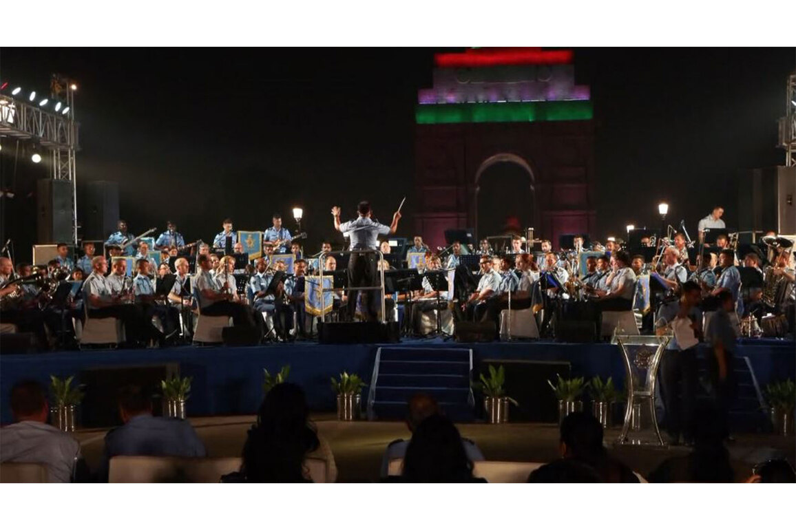 Indian Air Force Band joins Mountain Band of the German Armed Forces for a musical performance