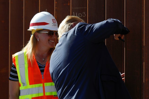 Trump Makes His Mark on Signature Border Wall Project