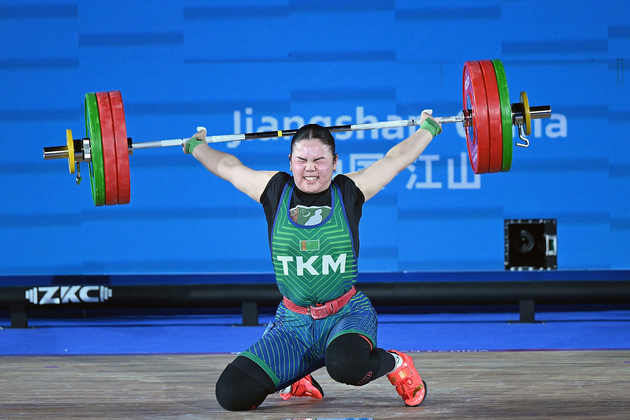 (SP)CHINA-JIANGSHAN-WEIGHTLIFTING-ASIAN CHAMPIONSHIPS-WOMEN'S 87KG (CN)