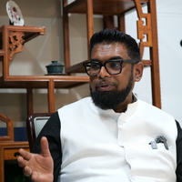 GUYANA-GEORGETOWN-PRESIDENT-INTERVIEW