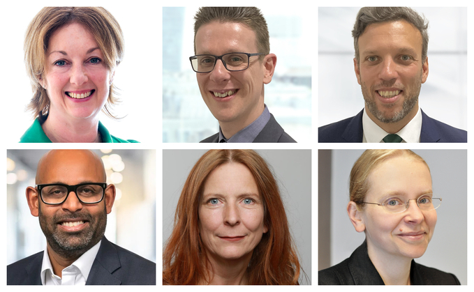  (Top row L-R:) Sarah Steel, Craig Looker and Simon Borhan (Bottom row L-R:) Sankar Mahalingham, Natalie Winterfrost and Jane Beverley