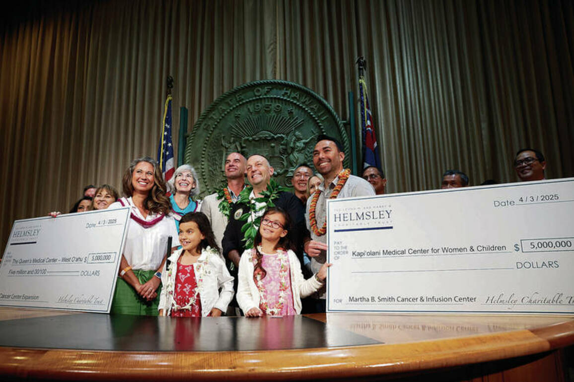 Charity donates $10M for 2 hospital cancer centers on Oahu