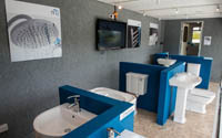 F & P Wholesale's mobile bathroom showroom success    