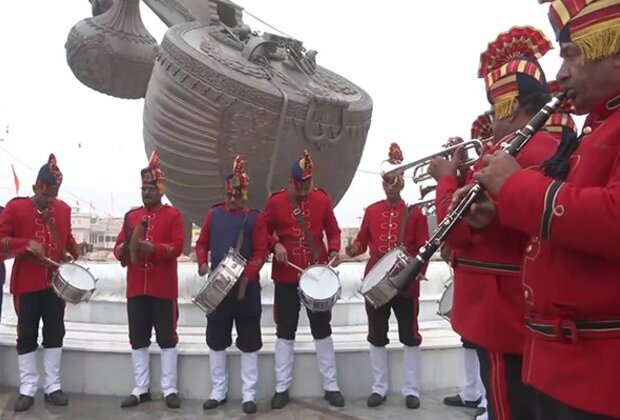 PAC police band arrives from Varanasi to Ayodhya ahead of Pran Pratishtha on Jan 22