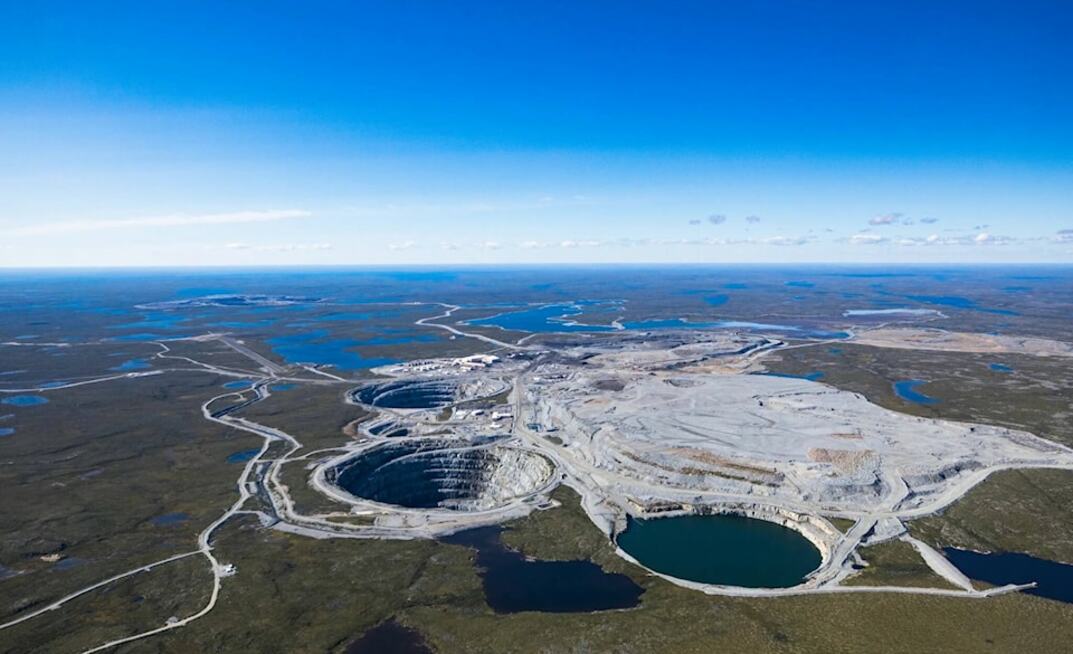 The Ekati diamond mine in the Northwest Territories in Canada