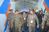 Chief of Army Staff, Gen. Manoj Pande visited the exhibits at MSME Expo 2024