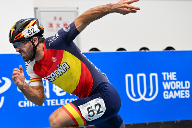 (SP)CHINA-CHENGDU-THE WORLD GAMES 2025-INLINE SPEED SKATING TRACK-MEN'S DUAL TIME TRIAL 200M (CN)