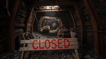 Mineradora falida paralisada falência fechada