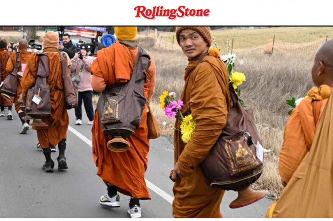 Monks are walking across the U.S. for peace