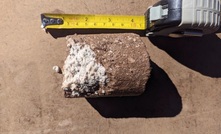 Borate crystals indicating lithium at Formentera. Credit: Patagonia.