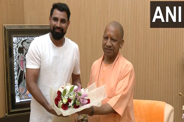 Mohammed Shami meets UP CM Yogi Adityanath