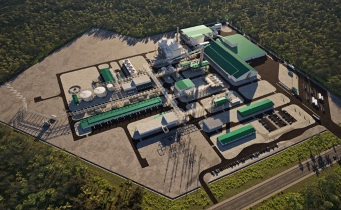 Artist's impression of the Villeta green fertiliser plant | Credit: Atome