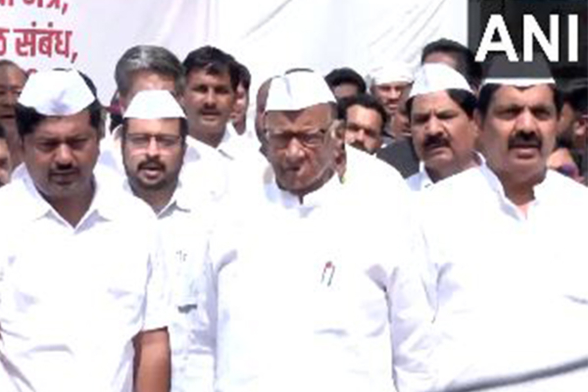 NCP-SCP chief Sharad Pawar hoists party flag on 26th foundation day