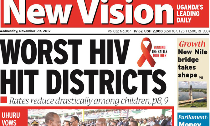 Today in New Vision Today in New Vision