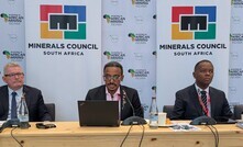 MCSA president Paul Dunne, MCSA chief executive Mzila Mthenjane, MCSA acting chief economist Bongani Motsa