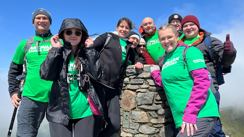 PJH team conquers Yr Wyddfa for Macmillan