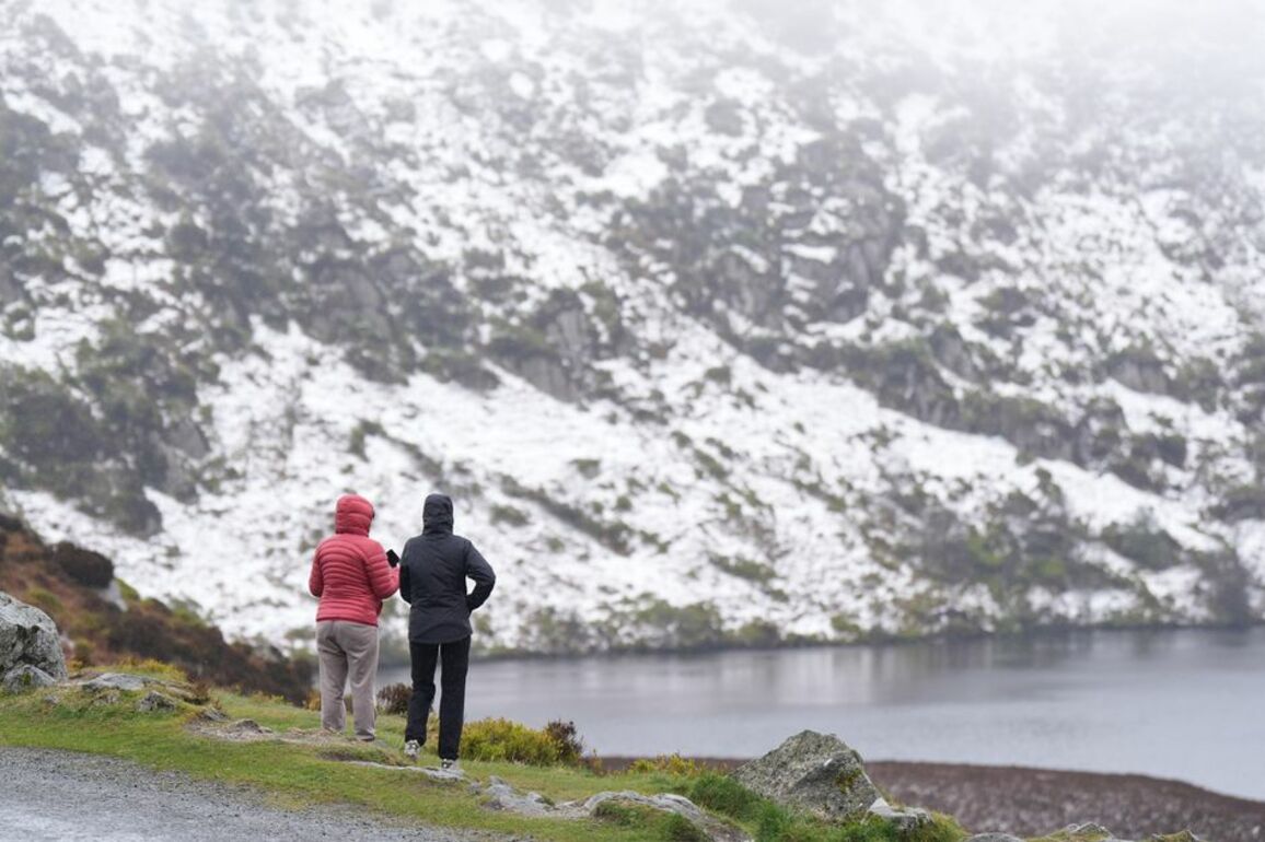 Northern Ireland weather latest as snow spotted on the Wicklow Mountains