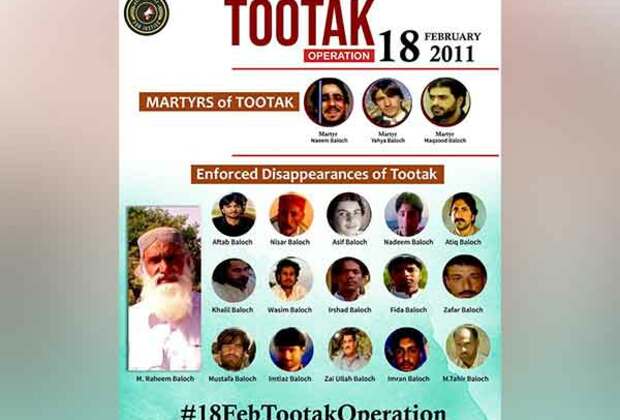 Baloch activists mark Tootak Operation anniversary, demand justice for 2011 atrocities