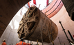 Sections of HS2’s TBM Anne being lifted at Green Park Way tunnel shaft 