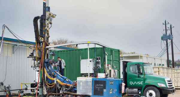 Quaise is using an adapted drill rig for millimetre wave drilling tests in the real-world conditions