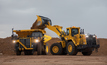 The Komatsu HD785-8 being loaded