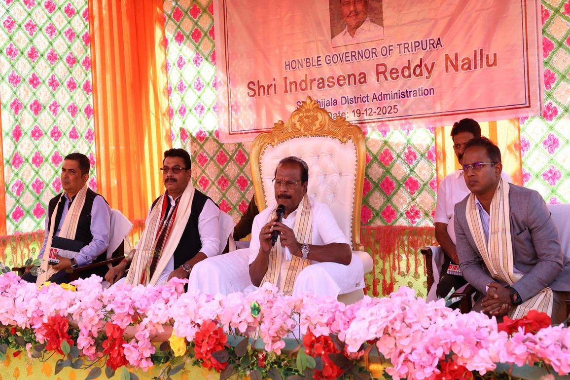 Tripura: Governor Indra Sena Reddy Nallu visits BSF villages, border outpost in Sepahijala