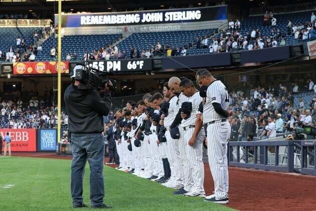 MLB roundup: Yankees, mourning John Sterling's death, rout Orioles