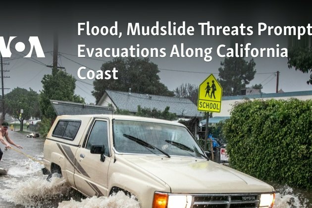 Flood, Mudslide Threats Prompt Evacuations Along California Coast