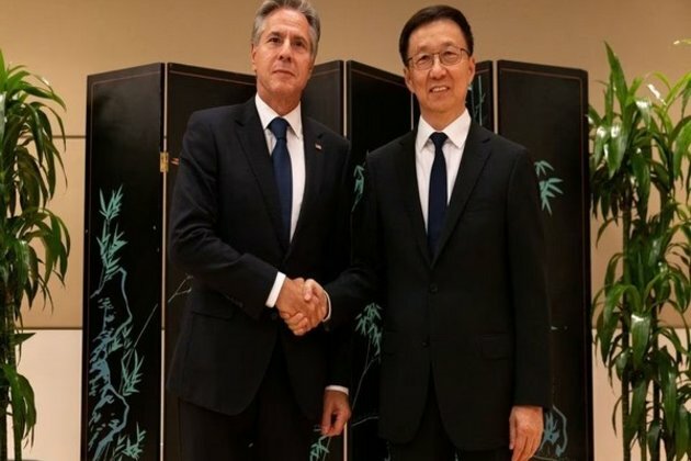 US State Secy Blinken meets Chinese VP Han Zheng, discusses "high-level engagements for open lines of communication