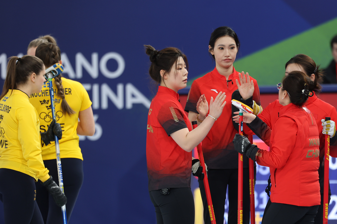 (MICO2026)ITALY-CORTINA D'AMPEZZO-OLYMPIC WINTER GAMES-CURLING-WOMEN-ROUND ROBIN-CHN VS SWE