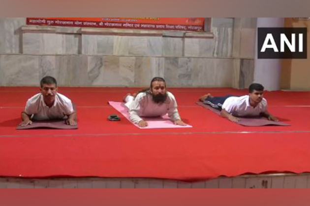 Uttar Pradesh: Yoga camp held at Gorakhnath Temple ahead of Yoga Day