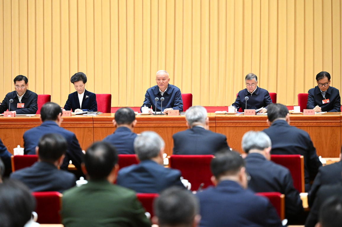 CHINA-BEIJING-CAI QI-PARTY PLENUM-LECTURE PROGRAM-MOBILIZATION MEETING (CN)