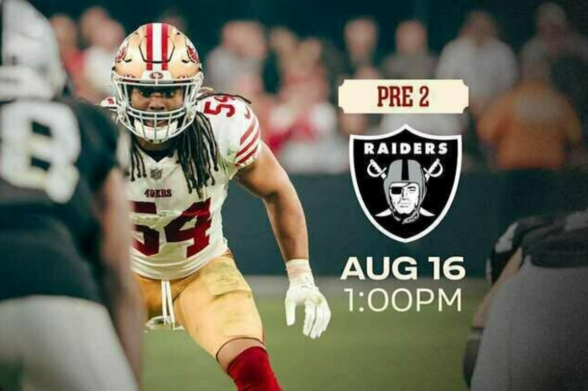 49ers Announce Details for Preseason Game No. 2 vs. the Raiders