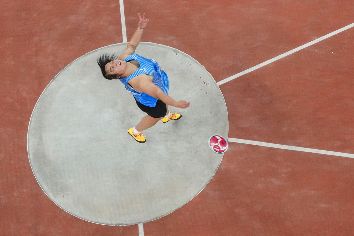 (SP)CHINA-15TH NATIONAL GAMES-ATHLETICS-WOMEN'S DISCUS THROW-FINAL (CN)