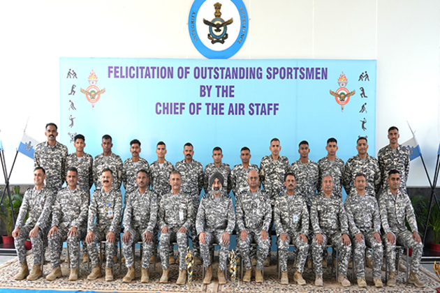 Chief of Air Staff felicitates outstanding sportsmen