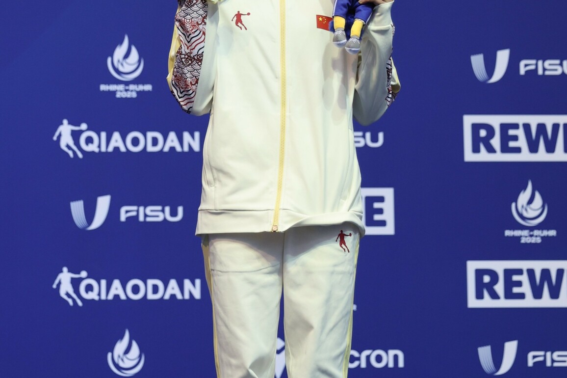 (SP)GERMANY-BERLIN-RHINE-RUHR 2025-FISU WORLD UNIVERSITY GAMES-WOMEN'S PLATFORM