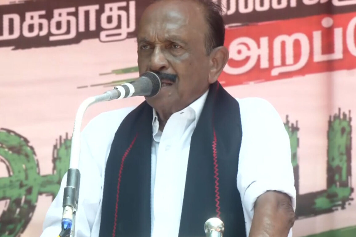 MDMK chief Vaiko protests against Mekedatu dam project, urges Centre to halt project