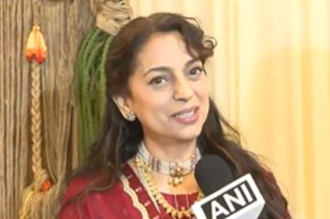 Juhi Chawla attends Mahashivratri celebrations at Isha Foundation