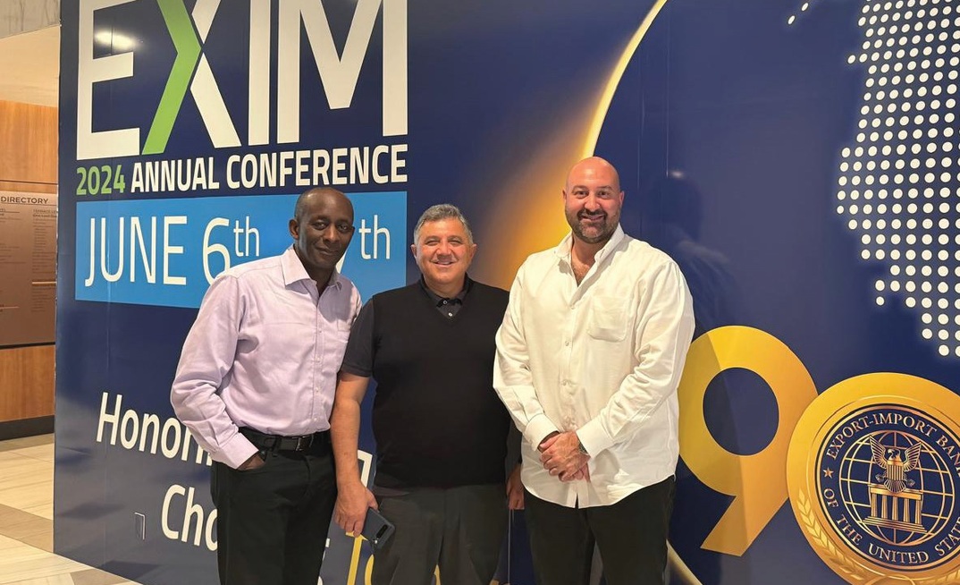 Chimaera Capital's Robert Grant with QGL directors Sal Catalano and David Trimboli. Credit: Quantum.