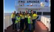  The FMG Amanda is welcomed into port