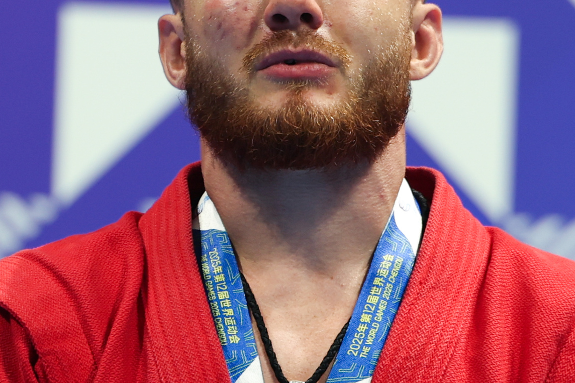 (SP)CHINA-CHENGDU-THE WORLD GAMES 2025-SAMBO-MEN'S COMBAT -71KG-AWARDING CEREMONY (CN)