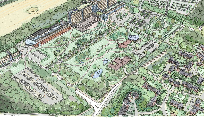 Hinchingbrooke Hospital site plan (c) North West Anglia NHS Foundation Trust
