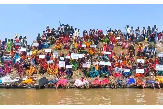 Madhya Pradesh: Tribals in Chhatarpur continues protest against Ken-Betwa Link Project
