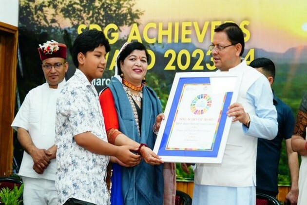 Uttarakhand CM Dhami honours 12 individuals, institutions with SDG Achiever awards