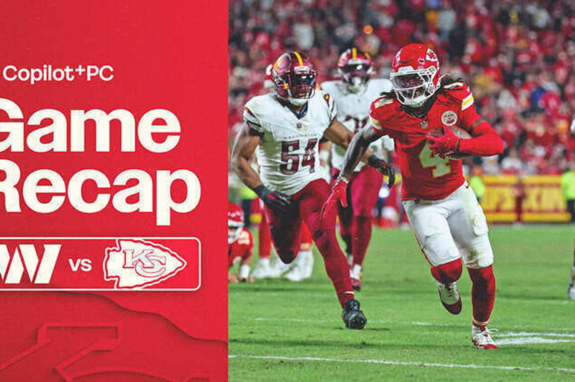 Chiefs Defeat Commanders, 28-7, on Monday Night Football