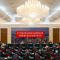 (TWO SESSIONS) CHINA-BEIJING-NPC-HONG KONG DELEGATION-GROUP MEETING (CN)