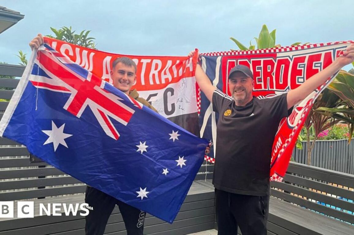 Dad and son Aberdeen fans fly 10,000 miles for Scottish Cup final
